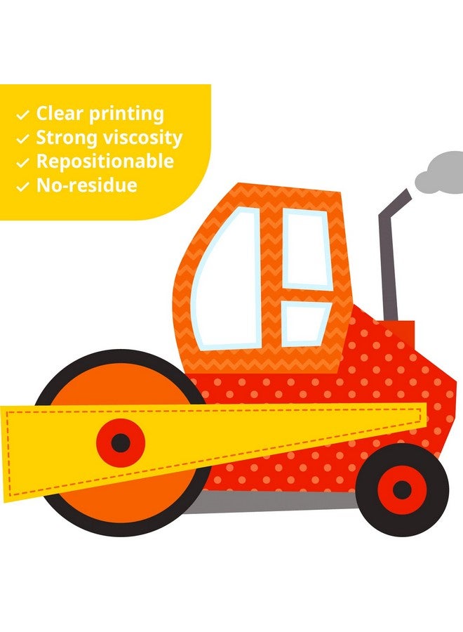 Decowall Ds8012 Construction Vehicles Cars Transport Kids Wall Stickers Wall Decals Peel And Stick Removable Wall Stickers For Kids Nursery Bedroom Living Room Decor 1712 - Image 5