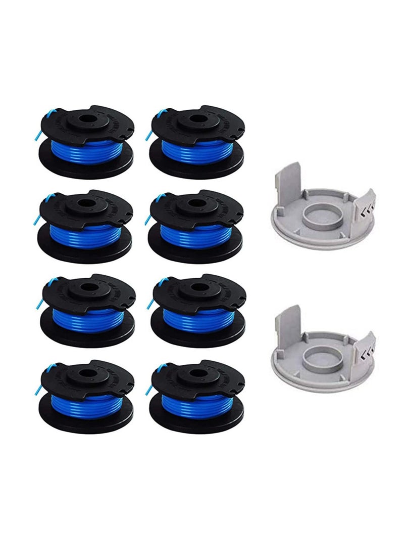Generic Strimmer Spool for Ryobi, 10 Pack Autofeed Strimmer Line Replacement, Autofeed Replacement Spools for Ryobi One+ AC14RL3A 18V, 24V,40V, 0.065 inch Autofeed Replacement Spools, 11ft + 2 Cap - Image 1