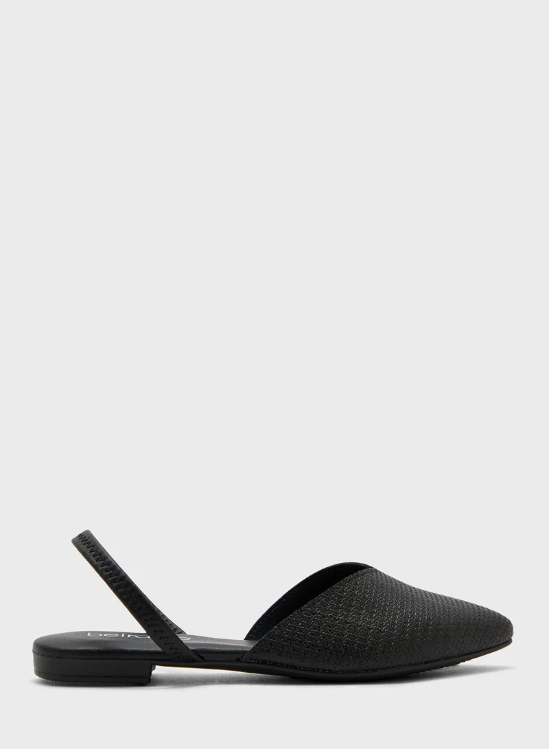 Beira Rio Aniyah Pointed Toe Mid Heel Pumps