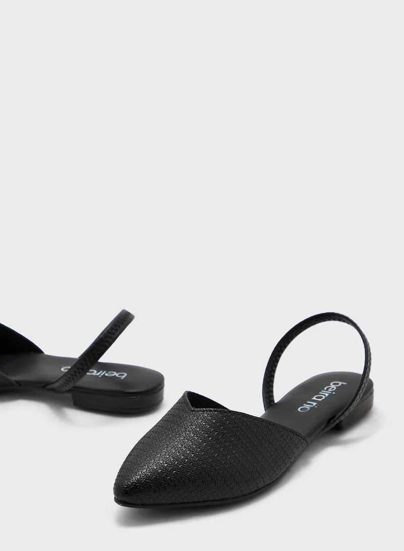 Beira Rio Aniyah Pointed Toe Mid Heel Pumps