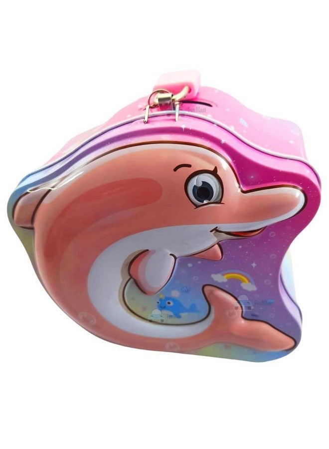 FunBlast Coin Box for Kids with Lock and Key - Cartoon Toy Money Bank for Kids Piggy Saving Box for Girls, Boys, Birthday Return Gift for Children (Random Color) - Image 1