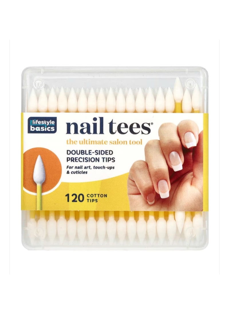Fran Wilson Fran Wilson Nail Tees Double-Sided Precision Tips 120 Cotton Tips  - Image 1