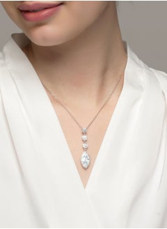 AWNL White Dawn Necklace With CZ Diamond and Sterling Silver Gift for Women Wife Girlfriend  - Image 1