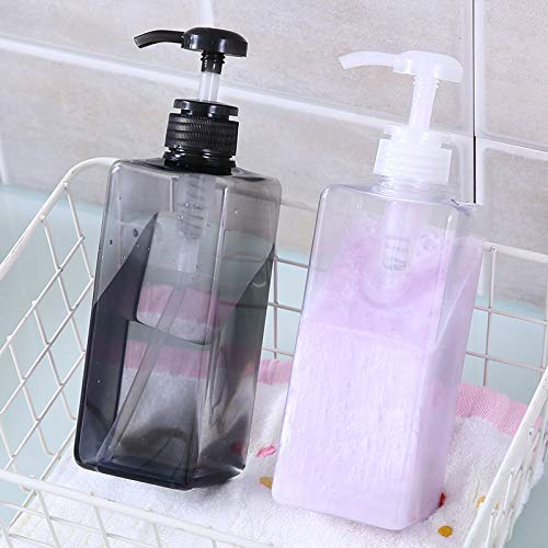 myzon Refillable Empty Plastic Bottle for Lotion/Cream/Liquid/Shampoo/Soap Dispenser/Hand wash Bathroom Lotion Body wash and Massage Oils Travel Bottle (650Ml) - Image 3