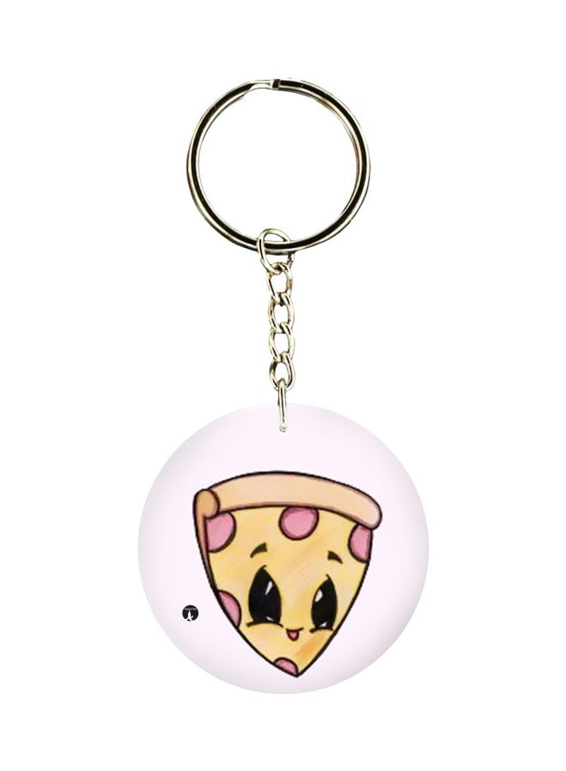 RKN Pizza Printed Keychain
