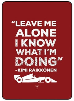 Protective Case Cover For Samsung Galaxy Tab S8 Plus 12.4 Inch Leave Me Alone I Know What I'M Doing Kimi Raikkonen