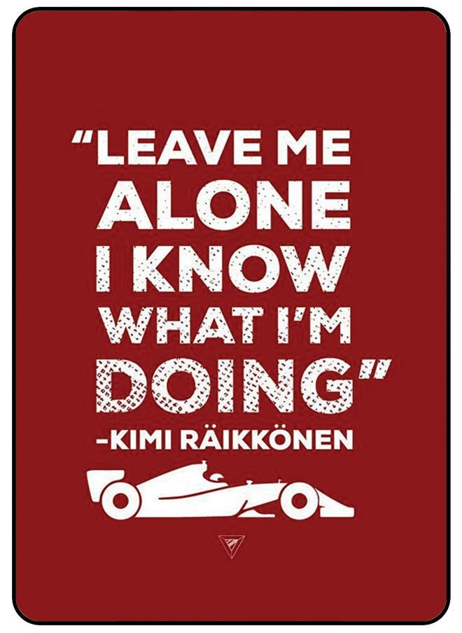 EYE CATCH - Protective Case Cover For Samsung Galaxy Tab S8 Plus 12.4 Inch Leave Me Alone I Know What I'M Doing Kimi Raikkonen - Image 1