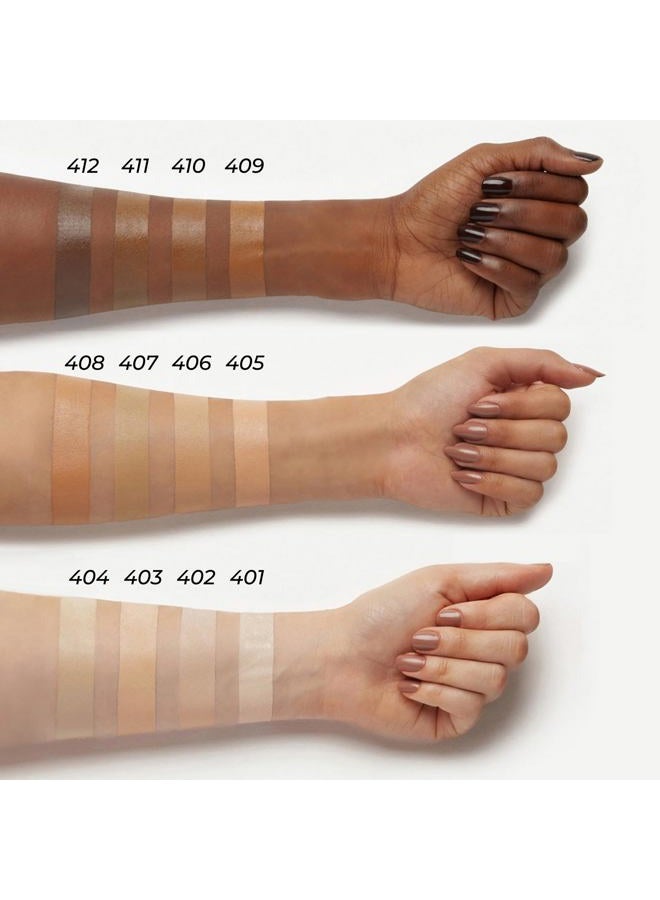 LAMEL Smartskin Serum Tinted Foundation - Hydrating & Nourishing - Hypoallergenic & Skin-Caring - Color Correcting - Anti-Aging Formula with Hyaluronic Acid - 401, 1.18 fl.oz - Image 5