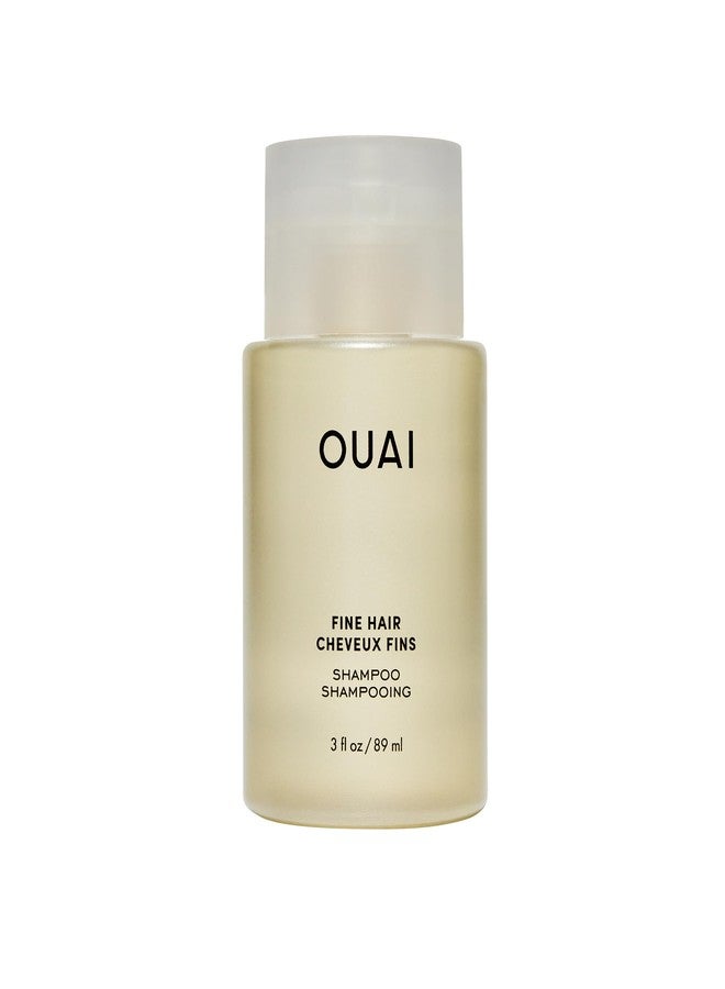 OUAI Fine Shampoo Travel Size - Volumizing Shampoo with Strengthening Keratin, Biotin & Chia Seed Oil for Fine Hair - For Clean, Weightless Body - Paraben, Phthalate & Sulfate Free Hair Care (3 Fl Oz) - Image 1