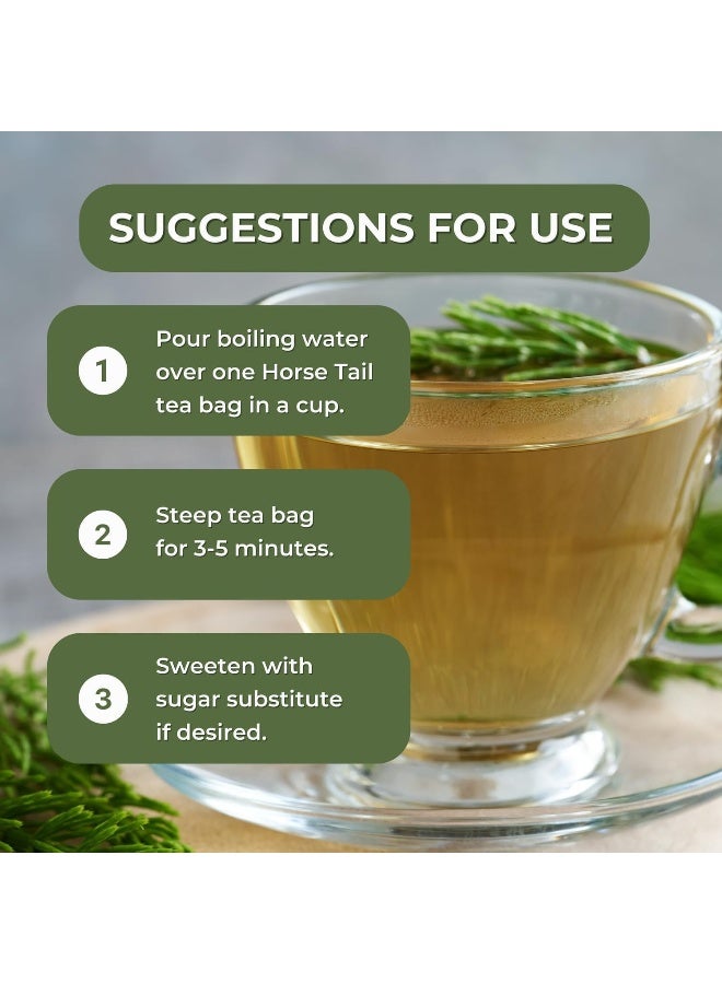 Hanan Horsetail Tea (Cola de Caballo) - 25 Teabags of All-Natural Horse Tail from Peru a.k.a. Shavegrass, Snake Grass, Equisetum, Puzzlegrass - Image 5
