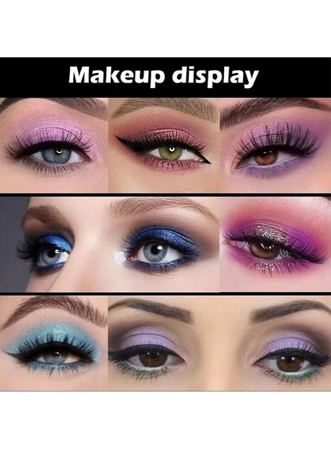 MISS - 16 Colors Shimmer Matte Eyeshadow Palette, Waterproof Color pop Navy Blue Eyeshadow Purple Eye Shadow Paleta Series, Matt Powder Pressed Eye Pallet, Highly Pigmented Shiny Glitter Eyeshadow Makeup - Image 1
