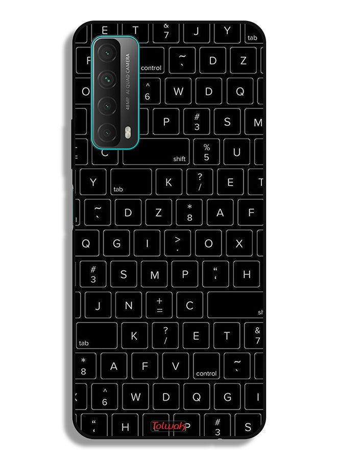 Huawei Y7a Protective Case Cover Random Keyboard Keys Pattern