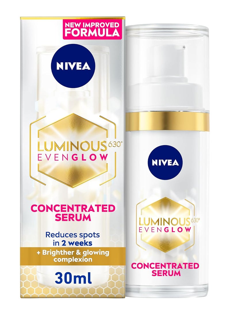 Nivea - NIVEA LUMINOUS630 Even Glow Concentrated Face Serum, Reduces Spots in 2 Weeks, Brighter and Glowing Complexion, 30ml - Image 1