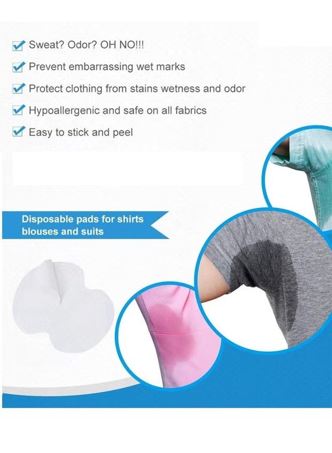 Generic 30 Pieces Summer Sweat Pad Perspiration Absorbing Guard Underarm Armpit Disposable Sweat Pad  White Nonwoven Anti-Sweat  - Image 3