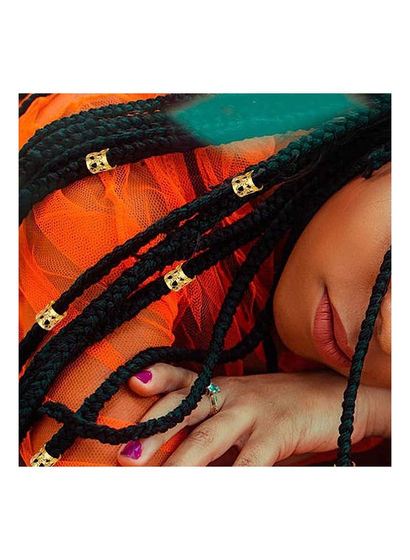 RATSAW 80 Pieces Hair Braid Rings Metal Hair Cuffs Copper Hair Dreadlocks and Pendant Charms Hair Clip Headband Accessories Gold and silver - Image 5