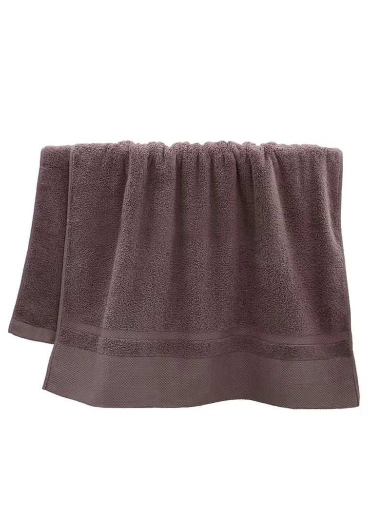 Huitich Hotel-Grade Cotton Bath Towel 70×140 cm, Brown (470g)  - Image 1