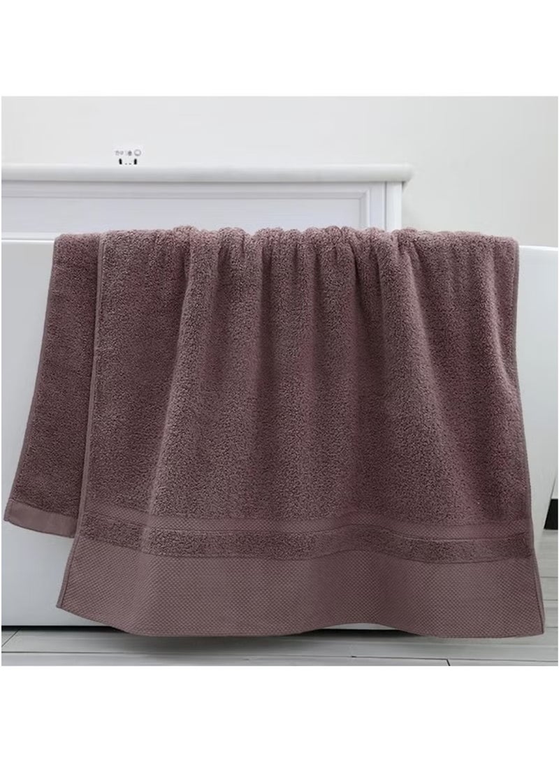 Huitich Hotel-Grade Cotton Bath Towel 70×140 cm, Brown (470g)  - Image 2
