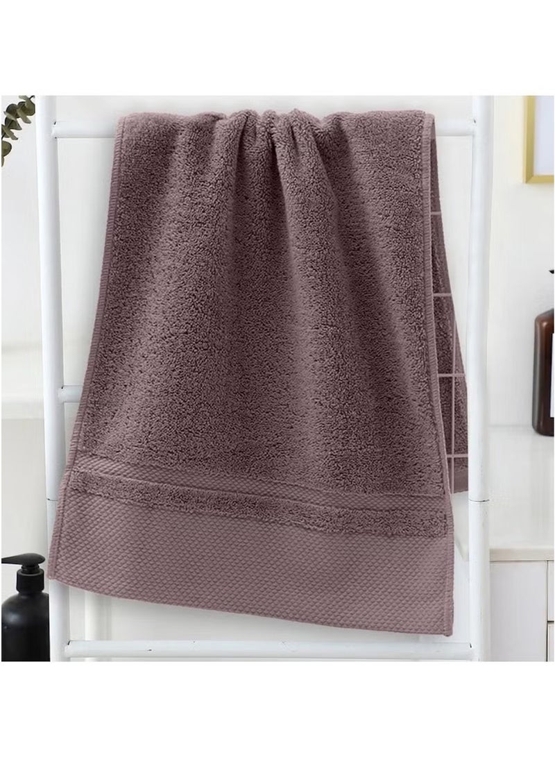 Huitich Hotel-Grade Cotton Bath Towel 70×140 cm, Brown (470g)  - Image 3