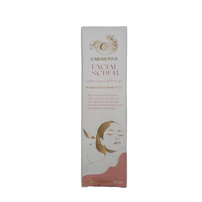 Cabarossa Facial Scrub 120g – Exfoliating & Brightening Face Scrub with Licorice Extract, Chamomile, Vitamin C & E – Removes Dead Skin & Dark Spots, Anti-Aging, Gentle for All Skin Types - Image 2