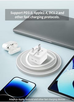 HEROCKX 35W Fast Charger For iPhone Charger Dual 3.0 USB Type-C Ports with 2M Fast Cable Foldable USB C Plug,Compatible with iPhone 14/14Pro/14Pro Max/14 Plus/13Pro Max /13 Pro/13/12/11/XS iPad Mini 6/iPad Pro  - Image 4
