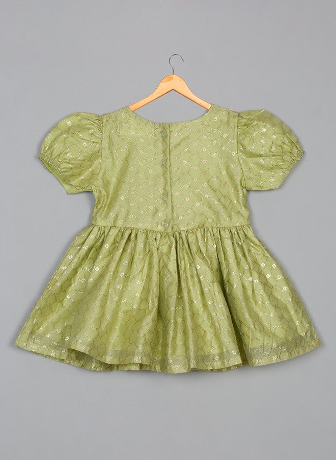 Saka Designs Girls Ethnic Motif Printed Kurta With Sharara & Dupatta - Image 4