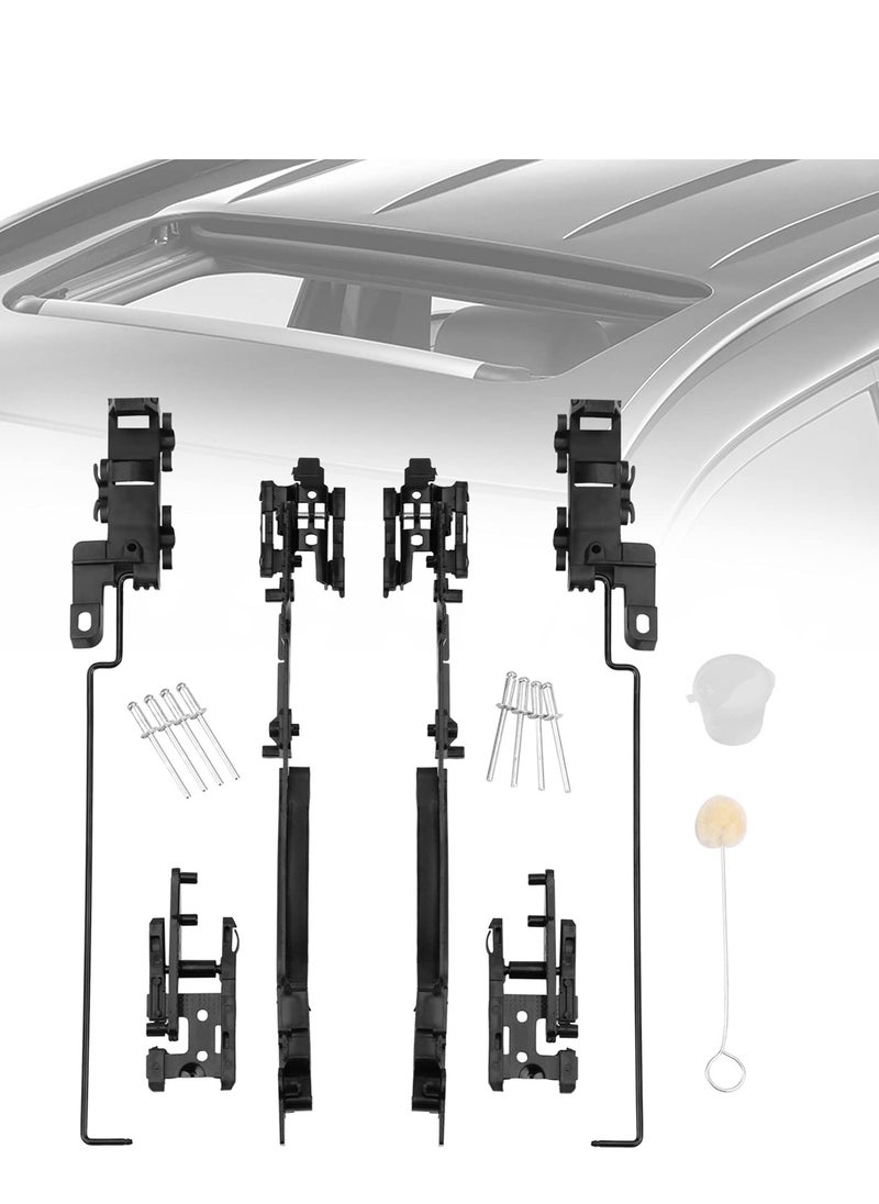 Sunroof Repair Kit, Compatible with Ford F150/F250/F350/F450, Assembly Parts Replace, 02ESR1201ABK Sunroof Track Assembly