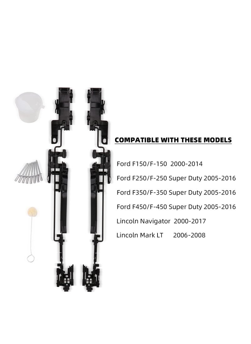 Sunroof Repair Kit, Compatible with Ford F150/F250/F350/F450, Assembly Parts Replace, 02ESR1201ABK Sunroof Track Assembly