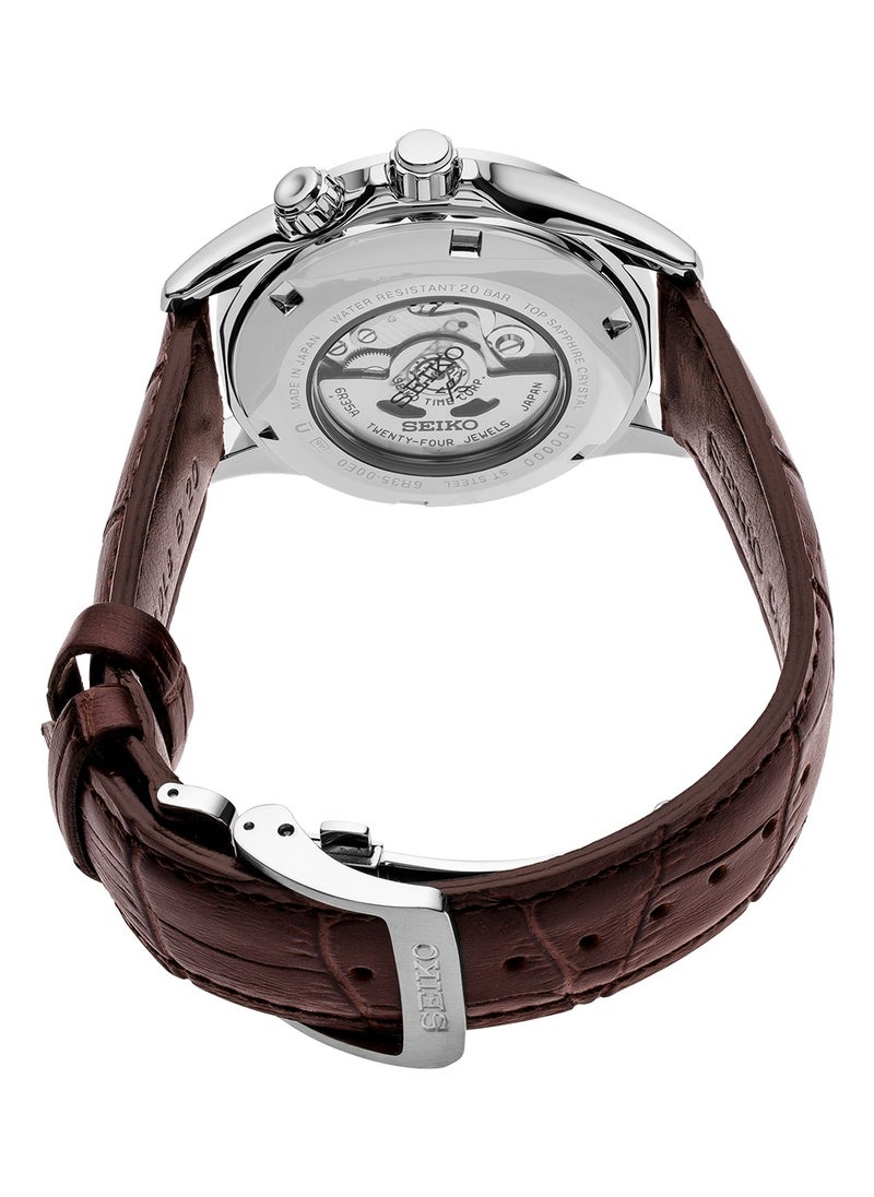 Seiko Seiko Prospex Automatic Alpinist SPB121J1 Green Dial Leather Strap Men's Watch  - Image 4