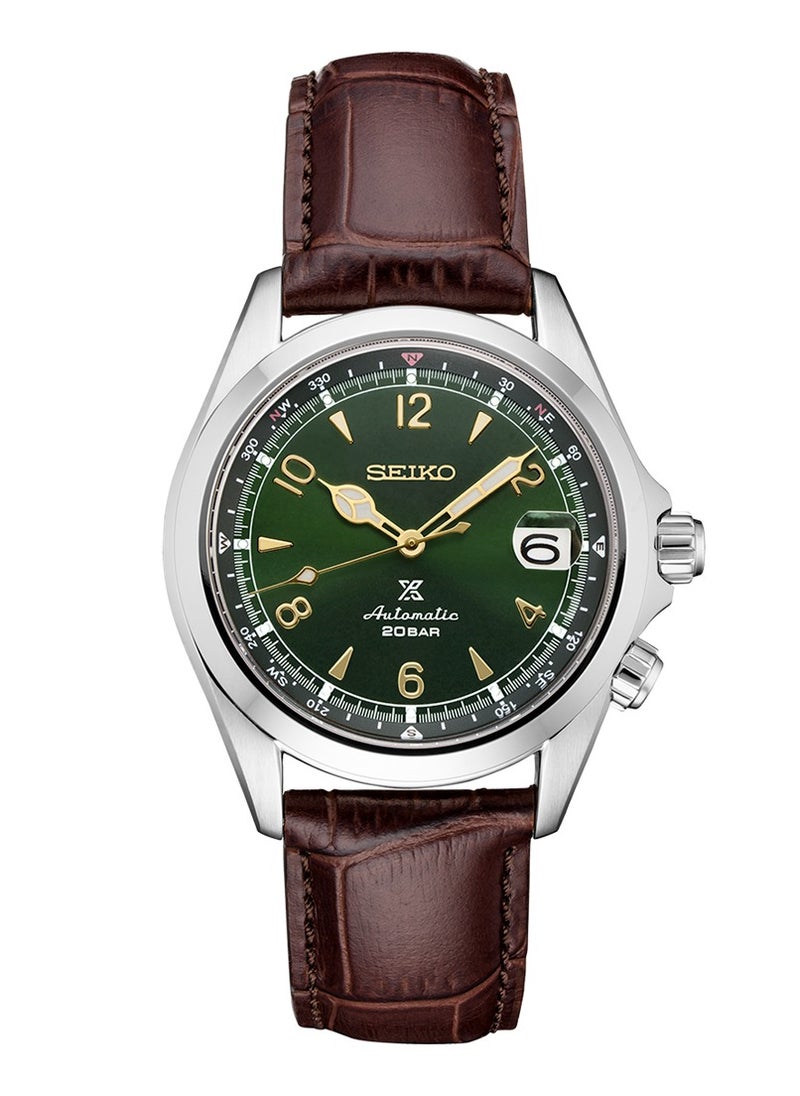 Seiko Seiko Prospex Automatic Alpinist SPB121J1 Green Dial Leather Strap Men's Watch  - Image 1