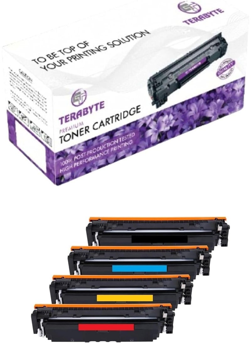 Terabyte 222A Toner Cartridge（with chip)Replacement for HP 222A W2220A W2221A W2222A W2223A for Color LaserJet Pro MFP 3303fdw 3303sdw 3388sdw 3388fdw for LaserJet Pro 3203 3288 Printer 4 pack - Image 1