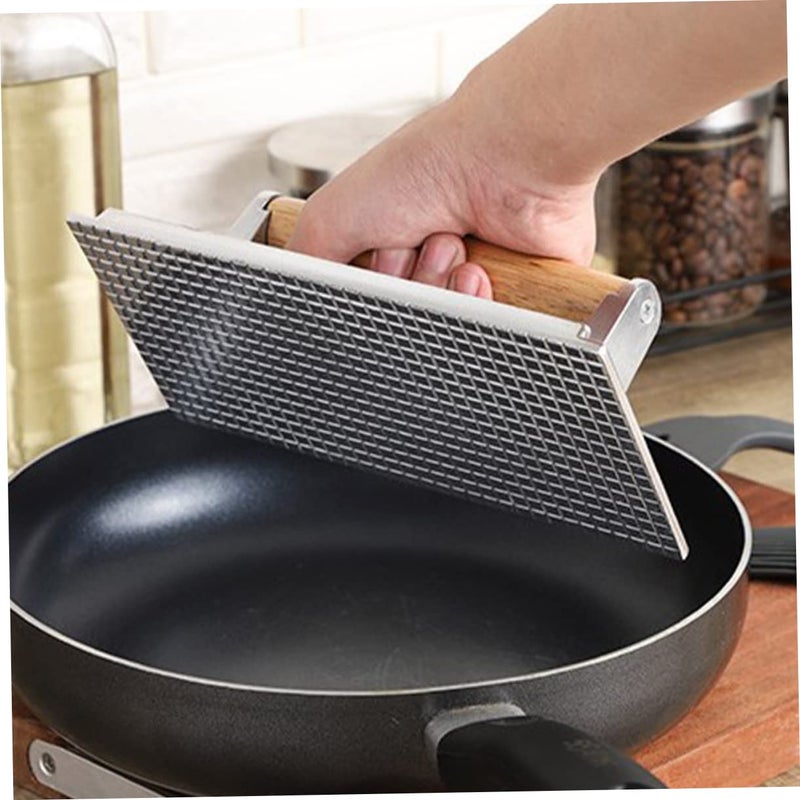 Manual Burger Patty Press Grill Meat Pressing Plate Food Grade Aluminum 1 Piece - Image 5