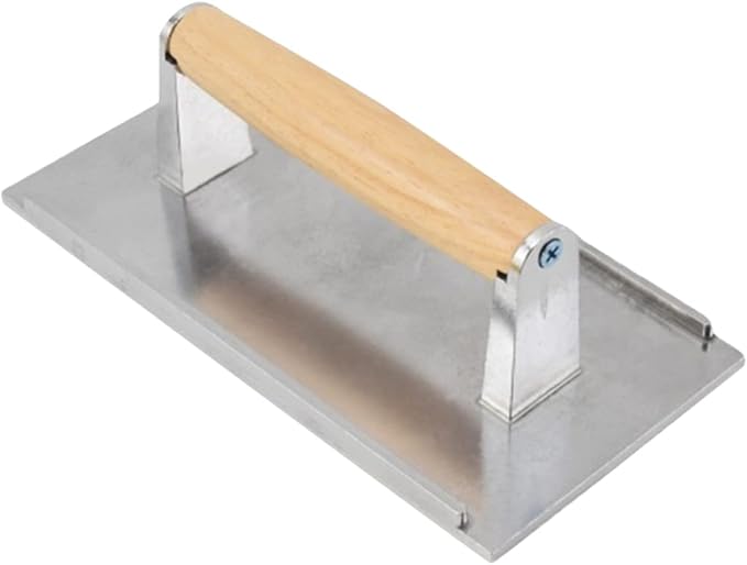 Manual Burger Patty Press Grill Meat Pressing Plate Food Grade Aluminum 1 Piece - Image 1