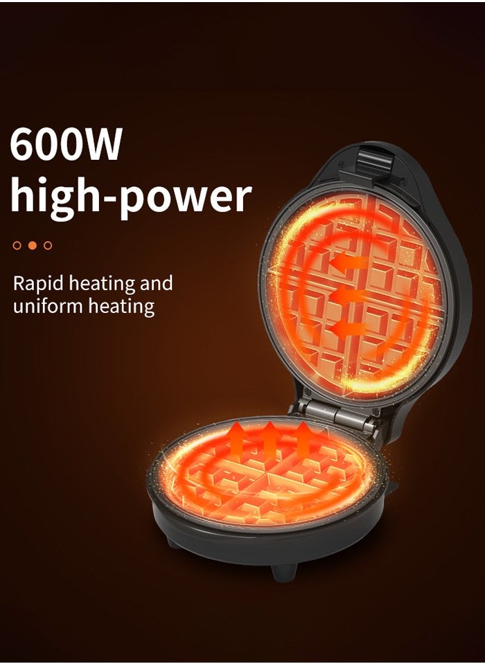 sokany - 3-IN-1 Waffle Maker,Non-Stick Multi Snacks Maker with WaffleDonut/Cartoon Cake, Detachable Plates 800 SK-08006 Black/Silver - Image 1