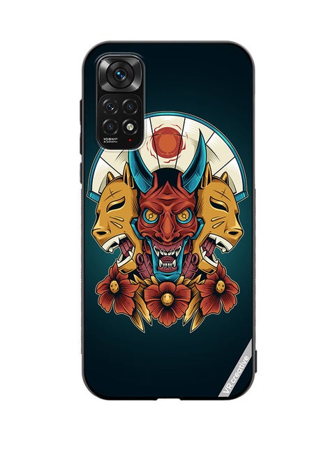 Protective Case Cover For Xiaomi Redmi Note 11S Devil Mask Design Multicolour