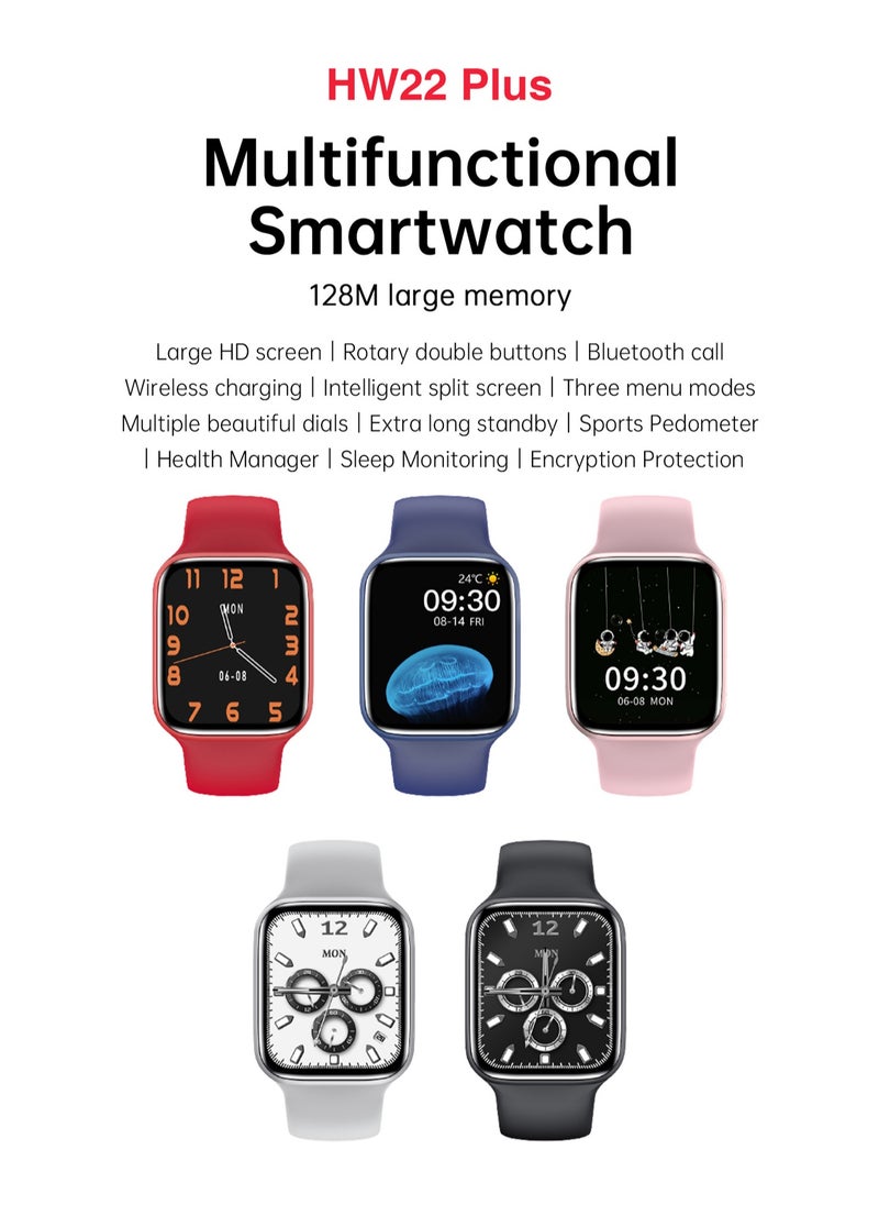 WS - Smart Watch WS93 Max Series 9 Full Screen with Health Fitness Tracker 45 mm- Silver - Image 1