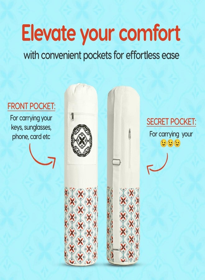 Wiselife Yoga Mat Bag Premium Carry Bag, Full Easy Access Zip, Multi Functional Storage Pockets & Adjustable Shoulder Strap - Image 4