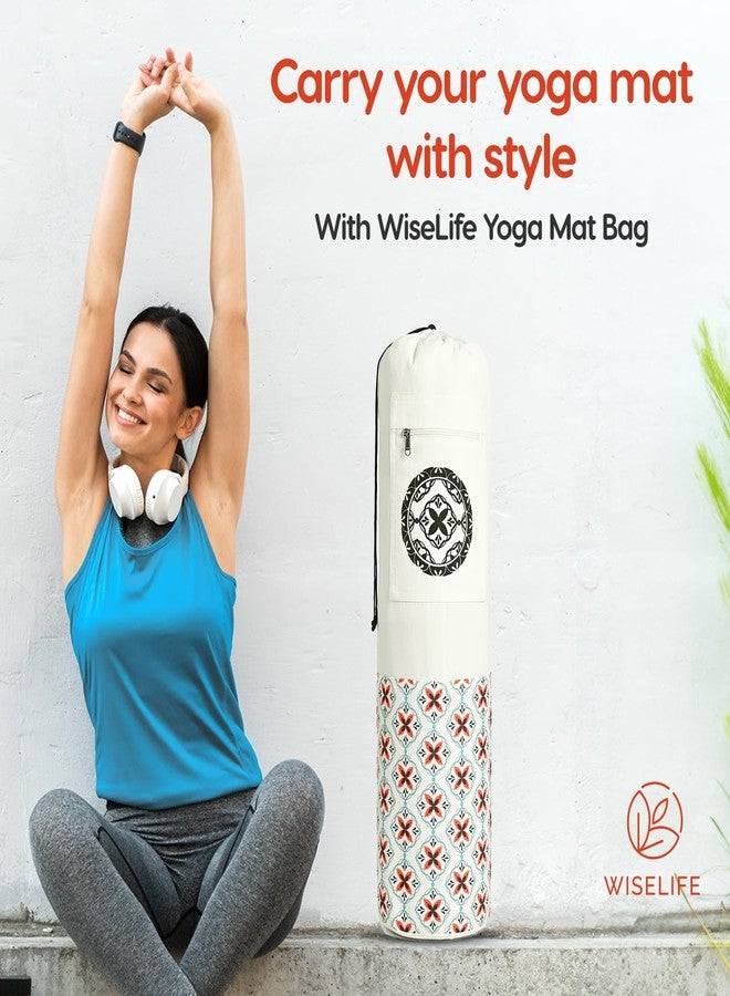 Wiselife Yoga Mat Bag Premium Carry Bag, Full Easy Access Zip, Multi Functional Storage Pockets & Adjustable Shoulder Strap - Image 2