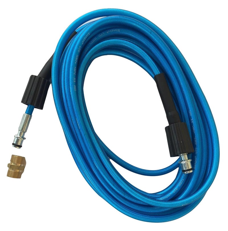 KRISHAK TOOLS 11 Meter Hose Pipe with M22 Connector Suitable for All Pressure Washer Machine Gaocheng Cazar Ballorex JPT STARQVantro Btali etc Colours as per Availability - Image 1