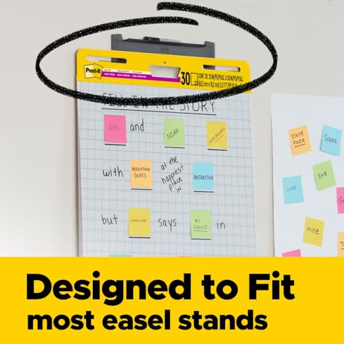 Post It Post-it Super Sticky Easel Pad 25 x 30 Inches 30 Sheets/Pad 2 Pads (560) Large White Grid Premium Self Stick Flip Chart Paper Super Sticking Power - Image 2