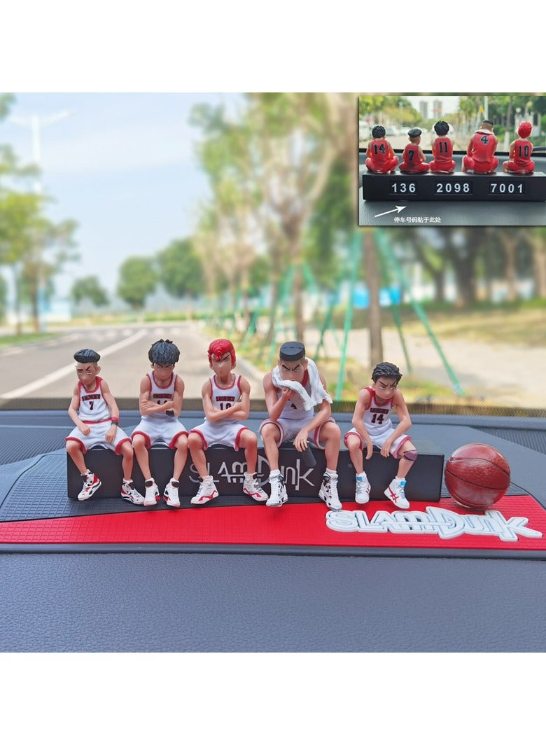 EBMINI Slam Dunk Xiangbei Five Tigers Bench Legion Handmade Doll Car Ornament 