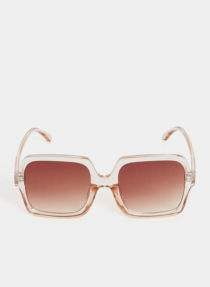 Styli Oversized Frame Square Sunglasses