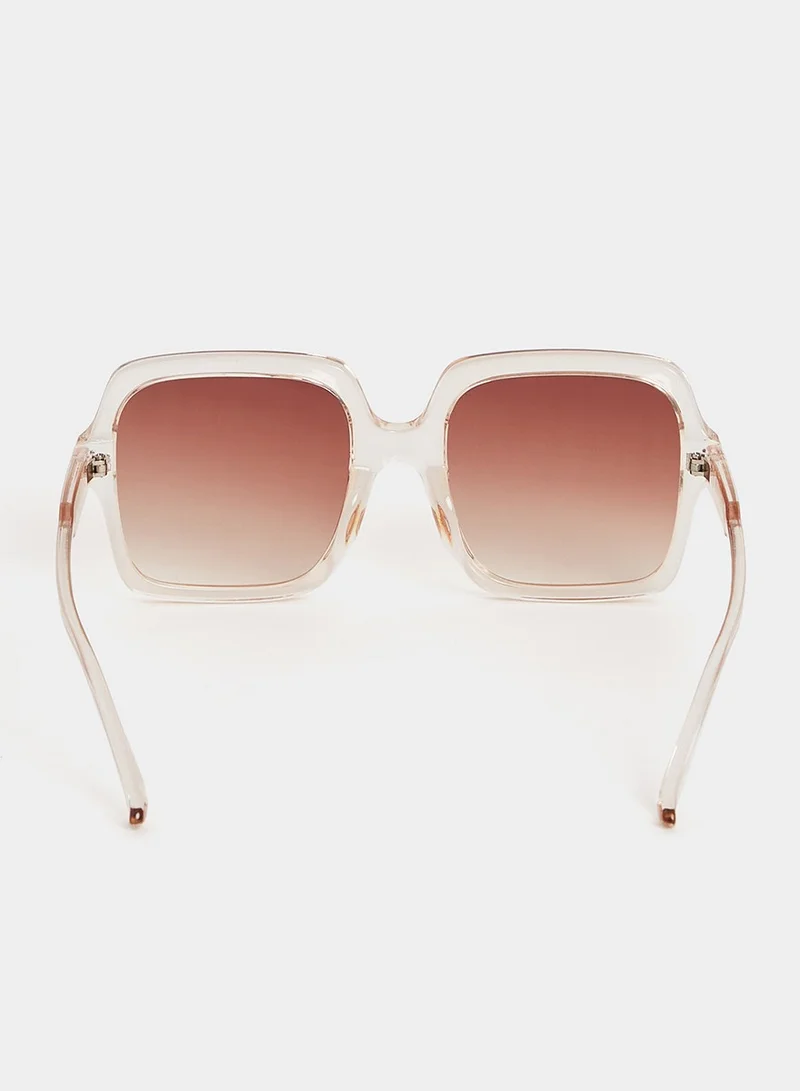 Styli Oversized Frame Square Sunglasses