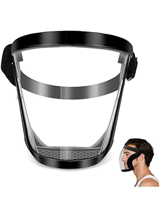 Face Shield, Dust Mask Anti-fog Protective Full Face Shield, Adjustable Breathable Face Shield, Portable Universal Clear Face Mask for Weed Whacking Grinding Cutting for Men Women Adult - Image 1