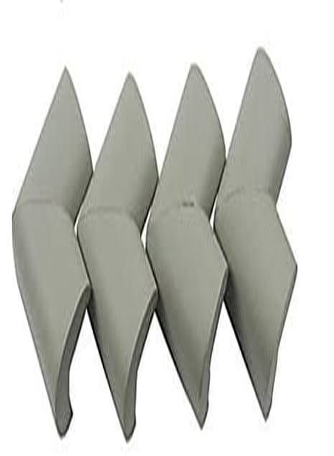 KOOSHLO Baby Proofing Extra Thick Corner Guards-Pack of 4 Off-White Pieces, Corner Protector for Sharp Edges,Baby Protection Corner Guard for Fireplace, Table, Stair, Cabinet (Grey) - Image 1