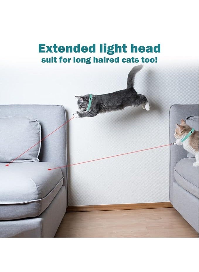 general Cat laser pointer ring, cat laser neck portable automatic toy, USB rechargeable interactive cat toy, smart electric entertainment collar - Image 5
