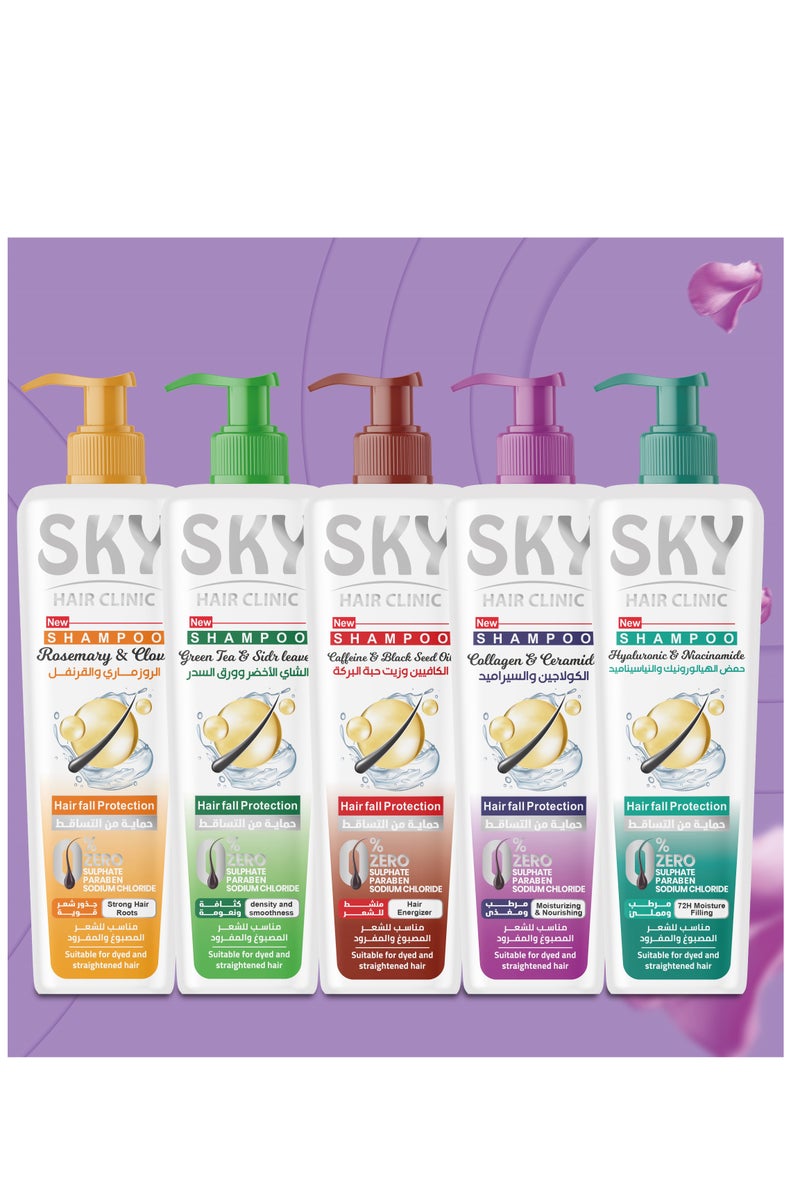 SKY Sky Hair Clinic Shampoo 400ml Rosemary & Clove  - Image 3