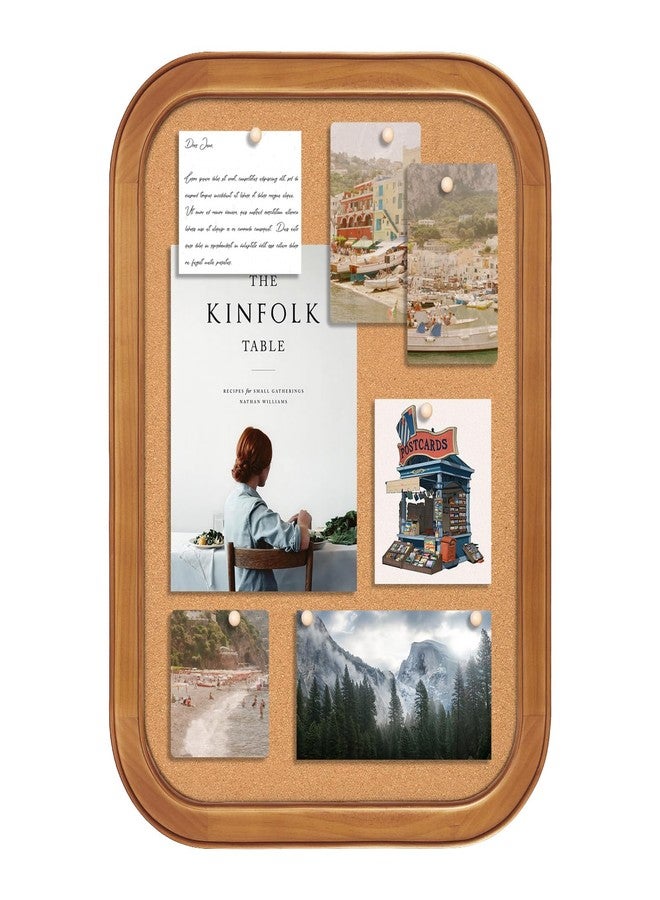 Aitakatta Cork Board for Walls, 23.6x17.7 inches Bulletin Board with Frame, Decorative Hanging Pin Board Vision Board Message Board for Office School Home Decor(4R,4560,1p) - Image 1