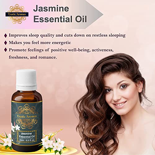 Exotic Aromas Jasmine Essential Oil (15Ml + 15Ml) Pack of 2 - Image 5