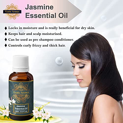 Exotic Aromas Jasmine Essential Oil (15Ml + 15Ml) Pack of 2 - Image 4