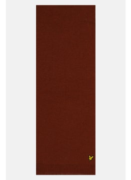 Lyle & Scott Men Embroidered Logo Scarf 28 x 166 cm, Rust  - Image 2